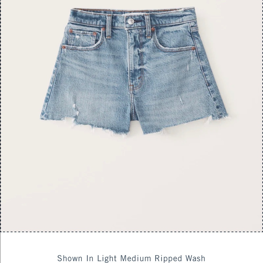 Abercrombie High Rise Cutoff Shorts - Size 24 fits Size 25